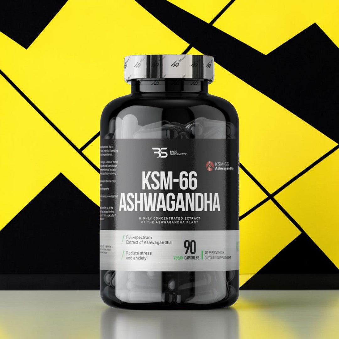 Basic Supplements KSM-66 Ashwagandha suplement 90 kapsula.