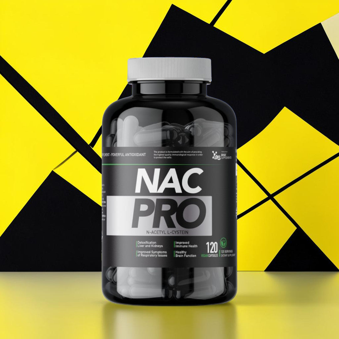 Basic Supplements NAC Pro N-acetil L-cistein suplement 120 kapsula.