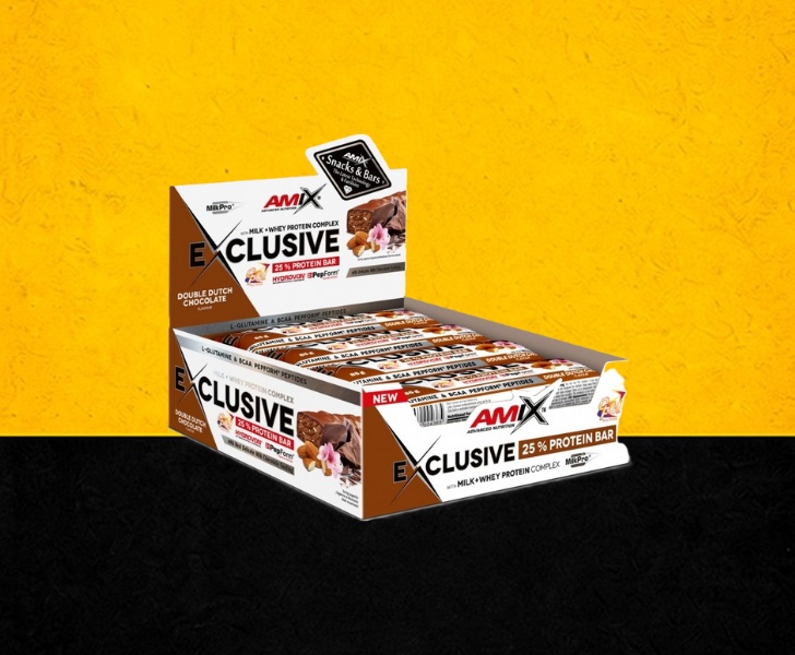 Exclusive® Protein Bar Box 12x85g double dutch chocolate
