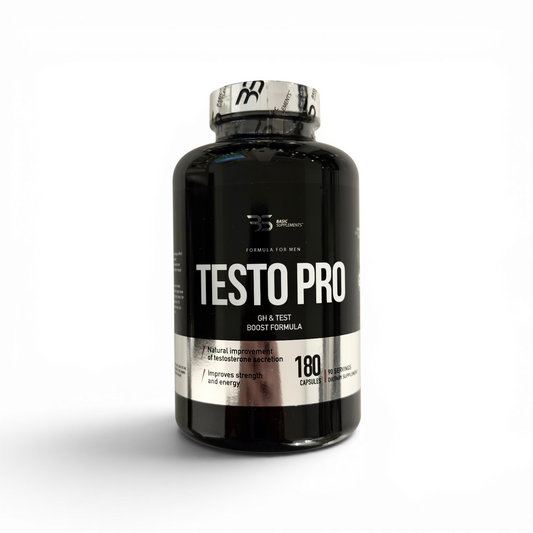 Basic Supplements Testo PRO, 180 kapsula