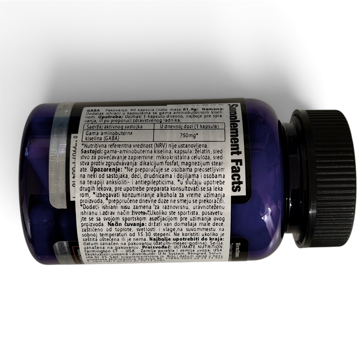 Ultimate Nutrition GABA 750mg